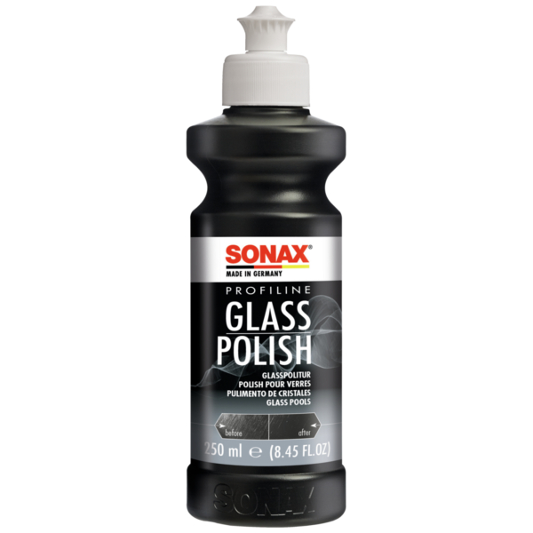 SONAX PROFILINE GlassPolish (250 ml) Glaspolitur | Glaspolitur zum Entfernen von leichten Verkratzungen, Vermattungen und Verätzungen aus Echtglas
