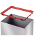 Abfalleimer Big-Box Swing L 33,9 x 54,5 x 26 cm (B x H x T) 35l Stahlblech silber 1 Sortierfach