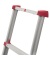 Teleskopleiter 7113-091 T80 FlexLine, 1x 9 Stufen, silber, Aluminium