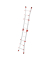 Gelenkleitern 7512-007 M80, 4x 3 Stufen, silber, Aluminium