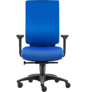 Drehstuhl Cube M bis 120 kg blau DIN-Komfort-Sitz, Polyamid Fu&szlig;kreuz
