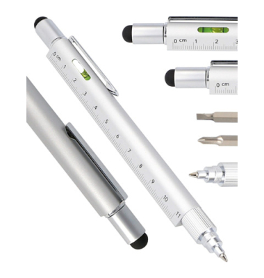 Kugelschreiber Toolpen silber