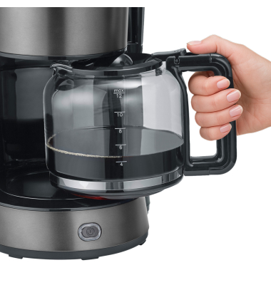 KA 9340  Dark Inox mit Glaskanne