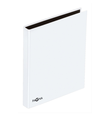 Ringbuch Basic Colours 20605-02, A4 4 Ringe 25mm Ring-&Oslash; Karton, PP-kaschiert wei&szlig;