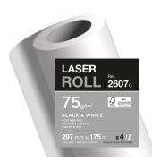 Plotterpapier Clairjet 2607C, A3 l&auml;ngs/A4 quer, 297mm x 175m, wei&szlig;, 75g