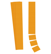 Einsteckkarten 140604 Planrecord, 60x32mm, orange, 190g