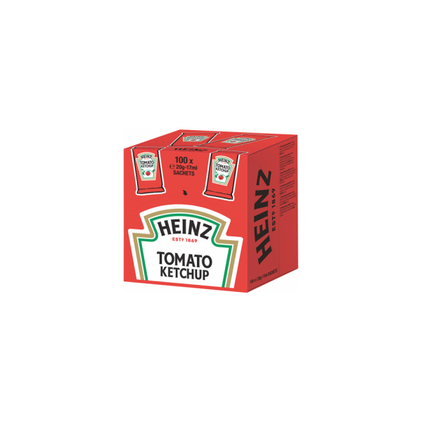 HEINZ Tomato Tomaten Ketchup im Portionsbeutel 20g 5000157104885 HEINZ 100 Stück