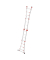 Gelenkleitern 7516-007 M80, 4x 4 Stufen, silber, Aluminium