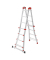 Gelenkleitern 7516-007 M80, 4x 4 Stufen, silber, Aluminium