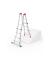 Gelenkleitern 7516-007 M80, 4x 4 Stufen, silber, Aluminium
