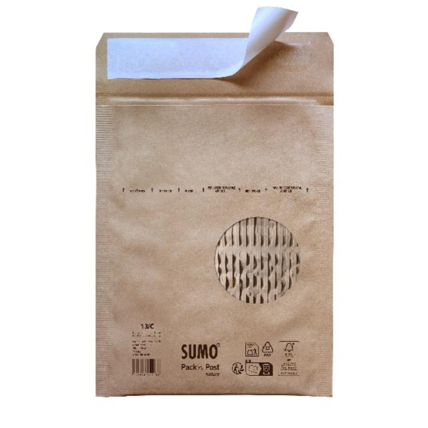 4003928150136 - Papierpolstertaschen Packn Post nature 30134006 innen 145x215mm braun 4003928150136 Sumo