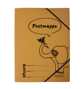 Eckspannmappe made by Herlitz 4-0045 gelb Karton 330g, mit 3 Einschlagklappen