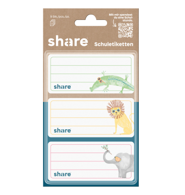 Schuletiketten 9St