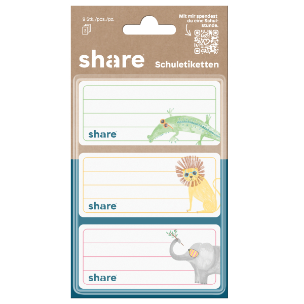 share Schuletiketten 9St 4057305079107 share 9 Stück