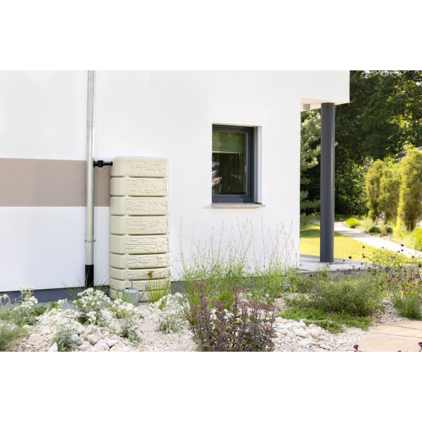 4rain Wandtank SLIM STONE DECOR 500l be 4023122268581 4rain