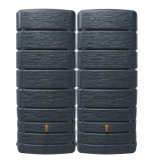 Wandtank SLIM STONE DECOR-SET 2x500l graphite