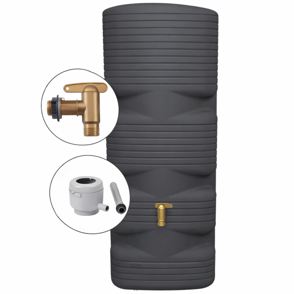 4rain Wandtank QUADRO 170l graphite 4023122314561 4rain