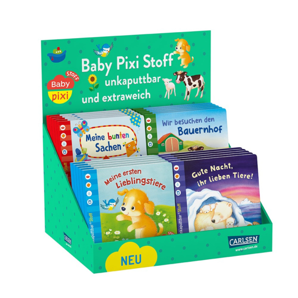 28 Stück Carlsen Bilderbuch Baby Pixi Soft 4Titel sort.  Carlsen