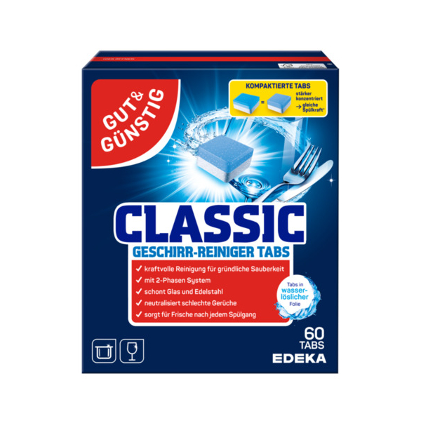 Gut und Günstig Geschirrspültabs Classic 60ST 4311501126134 Gut und Günstig