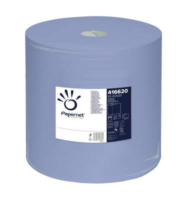 Wischtuchrolle Industrie 416620, 1000 T&uuml;cher, 37,3cm x 360m, blau