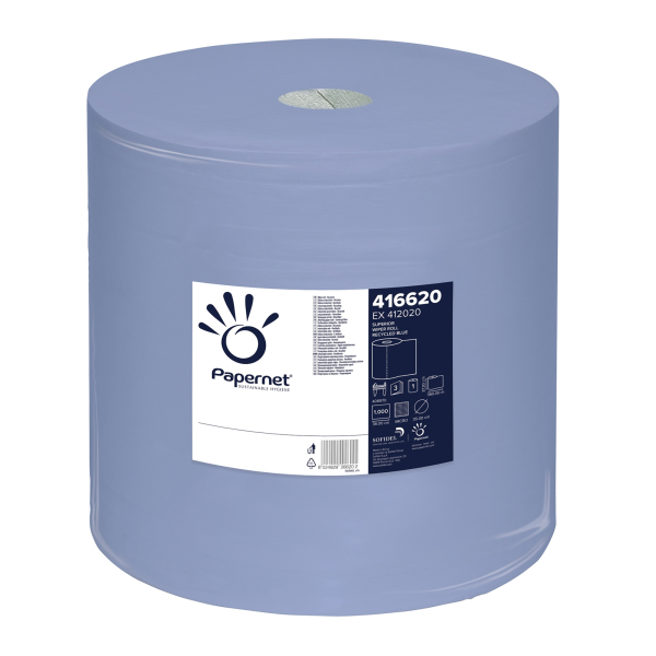Papernet Putztuchrolle 3lg bl 1000Bl 8024929266202 Papernet