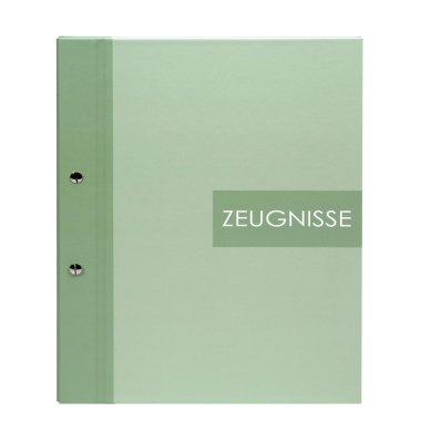 Zeugnismappe Zweiklang 36 014, matcha "ohne", A4, 12 H&uuml;llen
