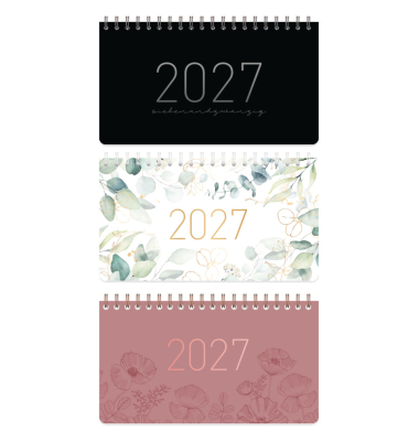 Schreibtischkalender 11352-0, Pocket, 1 Woche / 2 Seiten, 16,1x9,7cm (quer), 2027