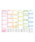 Tischkalender 11357-0, Rainbow, 6 Monate / 1 Seite, 21x15cm (BxH) (A5 quer), 2027