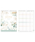 Wandkalender 11376-6, florales Design, 1 Monat / 1 Seite, 7 Spalten, 33x44,5cm, 2027