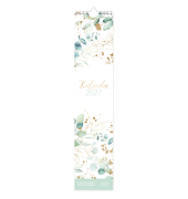 Streifenkalender 11399-4, florales Design, 1 Monat / 1 Seite, 9x41,5cm, 2027