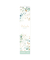 Streifenkalender 11399-4, florales Design, 1 Monat / 1 Seite, 9x41,5cm, 2027