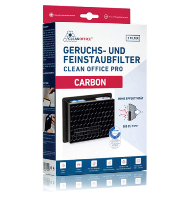 1x2 Clean Office Pro Carbon Feinstaubfilter 150 x 120 mm