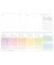 Tischkalender 11153-2, Rainbow, 1 Woche / 1 Seite, 29,7x11,6cm (BxH) (quer), 2026/2027 Schuljahr