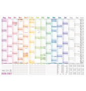 Wandkalender 11164-7, 15 Monate / 1 Seite, 