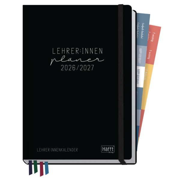 Häfft Lehrerkalender 11180-9, 1 Woche / 2 Seiten (A5+), August 2026 ? Juli 2027 4029357111807 Häfft