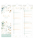 Streifenkalender 11402-3, florales Design, 1 Monat / 1 Seite, 1 Spalte pro Seite, 9x29,7cm, 2027