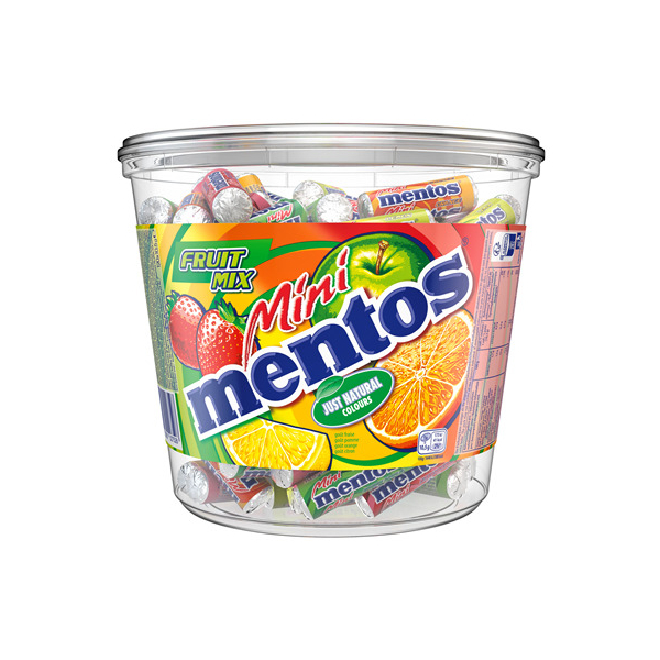 mentos Kaubonbons Mini Fruit Mix 120 Rollen 8723400762799 mentos