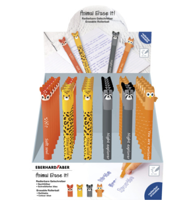 Gelschreiber Animal Erase It!