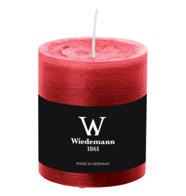 Stumpenkerze 80x68mm rubin