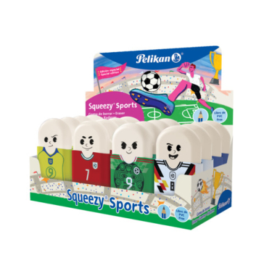 Radierer Squeezy Sport sortiert
