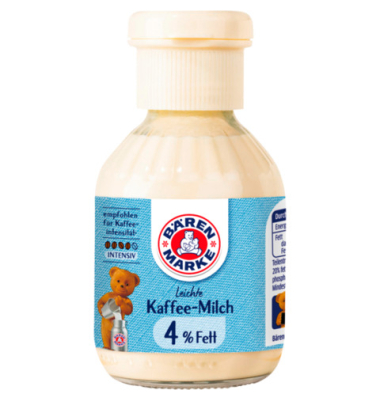 Kaffeemilch 6974340005, 4% Fett, 170g, Glasflasche