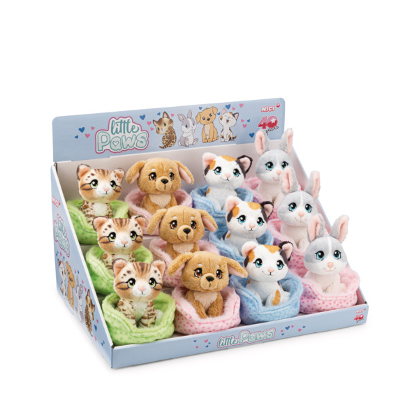 NICI Kuscheltier Little Paws 12cm 4012390633207 NICI