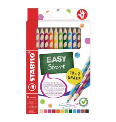 Farbstiftetui 10ST+2ST Gratis EASYcolor