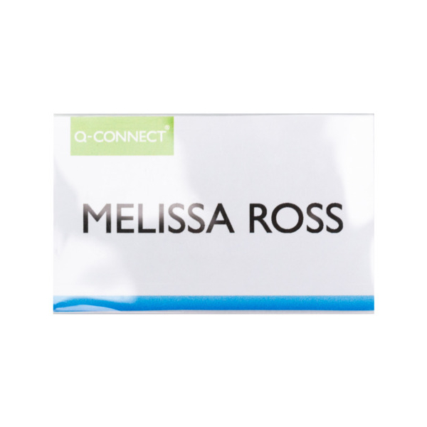 Q-connect Namensschild soft Magnet 25ST transp 5705831141384 Q-connect