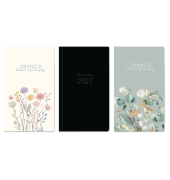 Buchkalender 11327-9, 1 Monat / 1 Seite, 9x16cm (A6+Slim), August 2026 - Dezember 2027