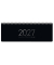 Tischkalender 11347-3, Black Edition, 1 Woche / 1 Seite, 29,7x11,6cm (BxH) (quer), 2027