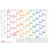Wandkalender 11425-1, 1 Jahr/ 1 Seite, 