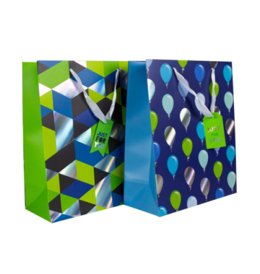 Geschenktasche 58664, allgemein, mit Trageband / Geschenkanh&auml;nger, Style, 26cm x 32cm