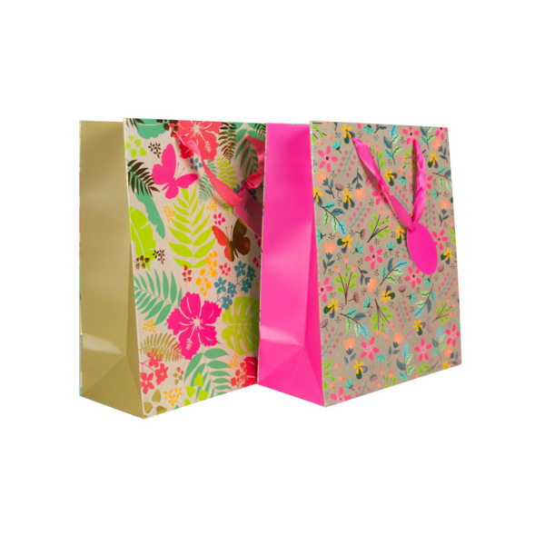 12 Stück Donau Geschenktasche 58676, Blumen/Schmetterling, 260mm x 320mm 9004546586760 Donau