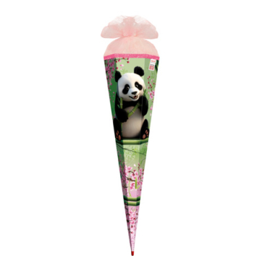 Schultüte 678926, Panda, 85cm, 6-eckig